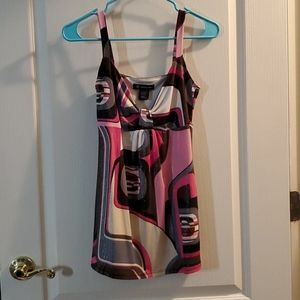 INC International Concepts Marble Geo Blouse